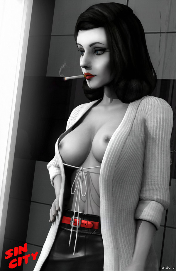 Noir Elizabeth - NSFW, Bioshock Infinite, Sin sity, Sin City, Rule 34