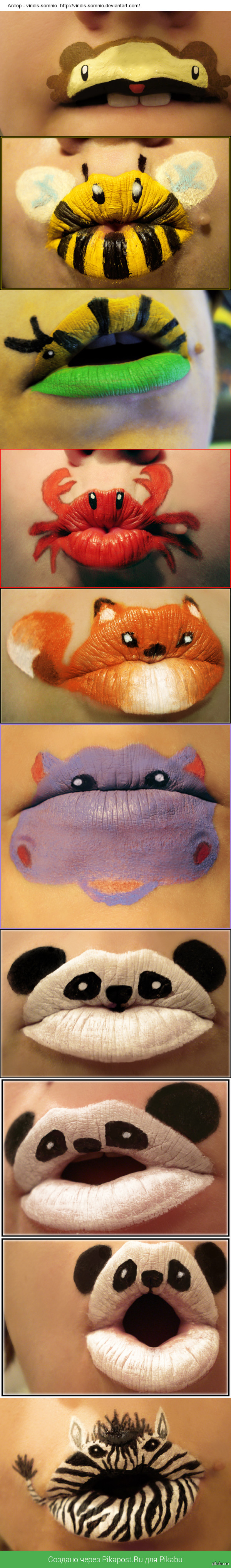 Рисунки на губах