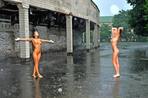 Summer rain - NSFW, Rain, Girls, Erotic