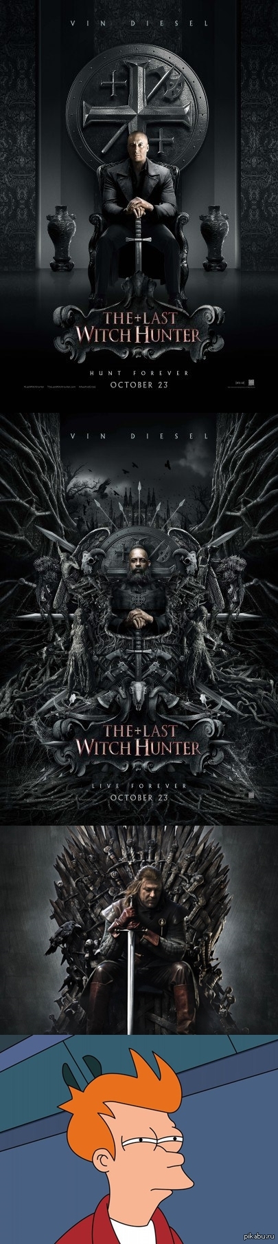 Постеры к новому фильму «Последний охотник на ведьм».