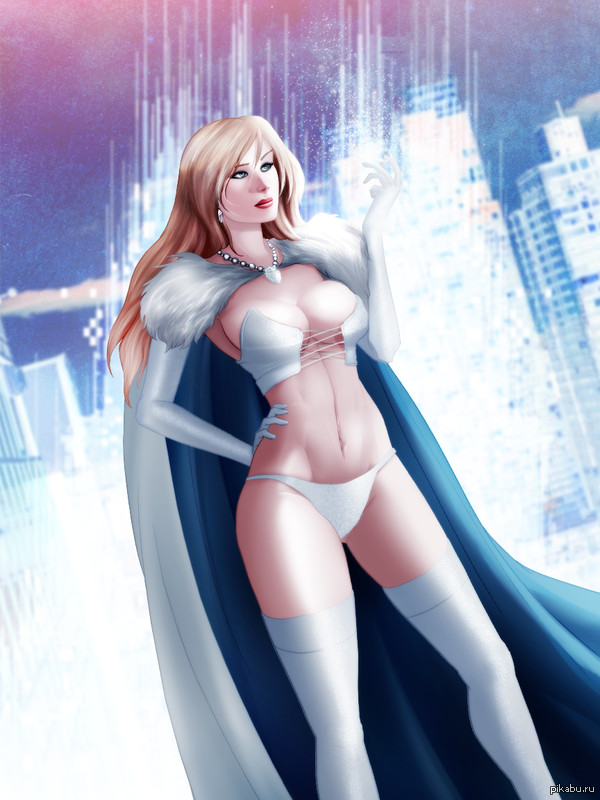 Эмма Фрост - NSFW, Арт, Девушки, Marvel, Emma Frost, Эмма Фрост, Raulovsky, Люди Икс