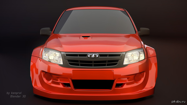  Lada Granta Sport (WTCC)      :)    2014  Blender 3D,   Cycles render.