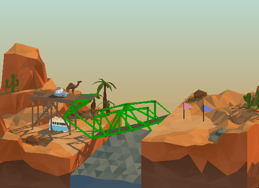 correct bridge - Poly Bridge, GIF, Games