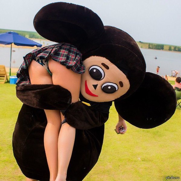 Cheburashka does not stand on ceremony - NSFW, Cheburashka, Girls, , 