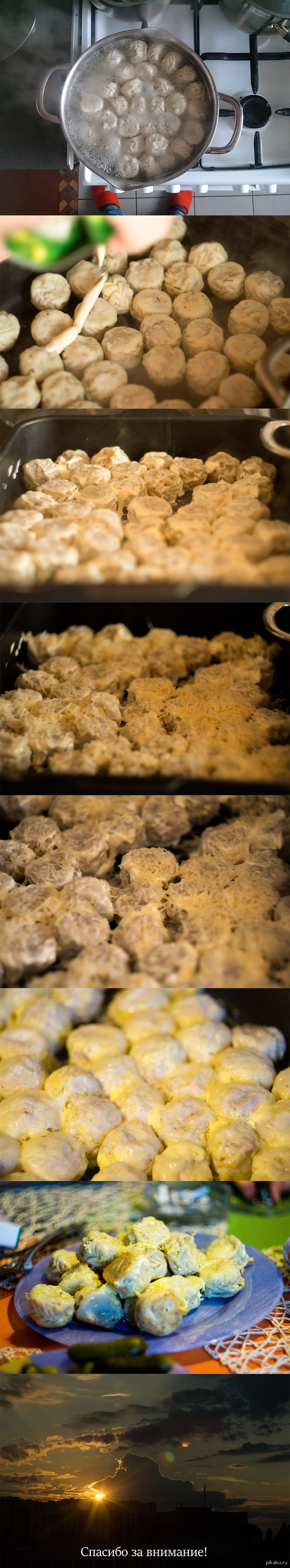 Пельмени под сыром. К моему первому неудачному посту