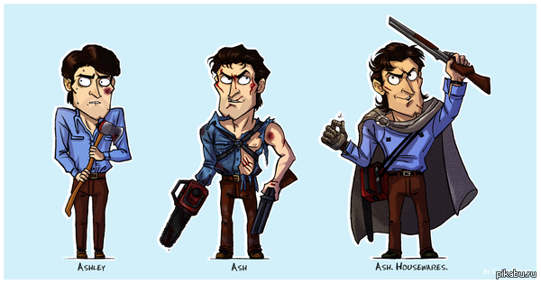 Эволюция Эша из Зловещих мертвецов