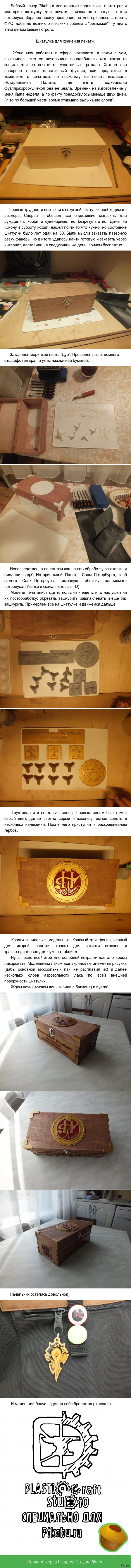 Шкатулка с символикой и гербами. 3D печать.