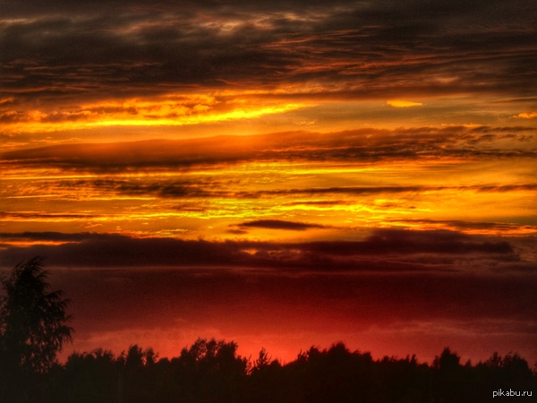 Закат. 2-08-15. Фотографирую на телефон