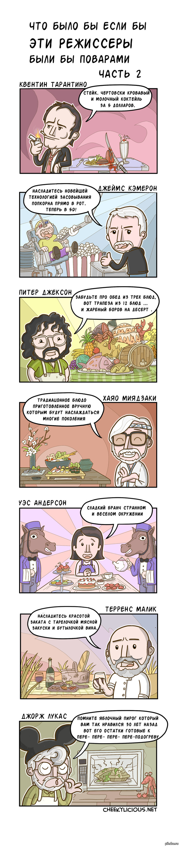 Если бы популярные режиссеры были поварами. Часть 2.