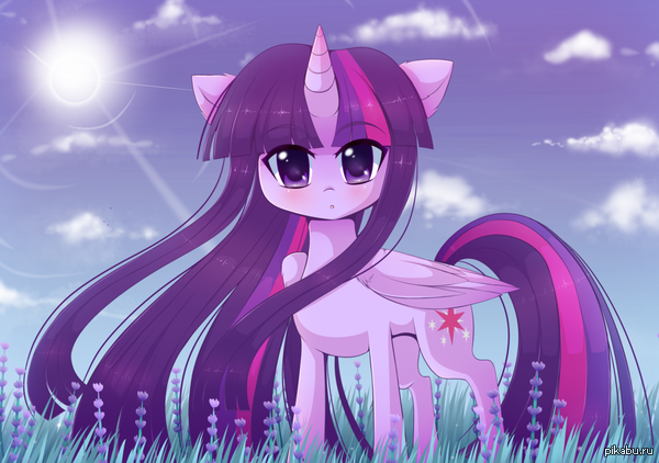 Twilight Sparkle ... http://pastelmistress.deviantart.com/art/Twilight-and-Lavender-551331897   