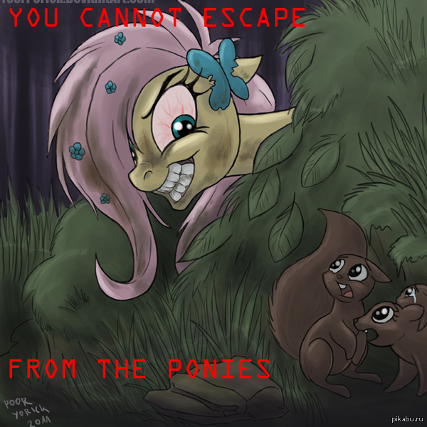 You cannot escape from the ponies 