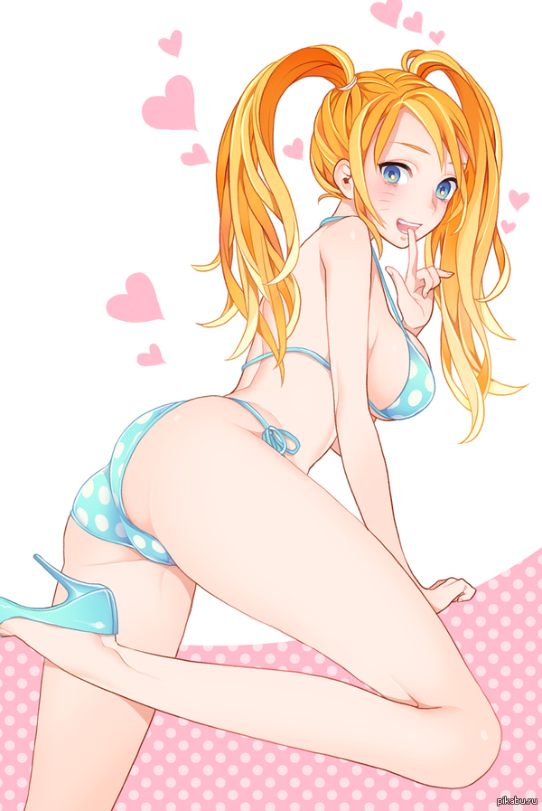 Naruko - NSFW, Anime art, Rule 63, Naruto, Naruko, Anime, Bikini, Girls, Etty