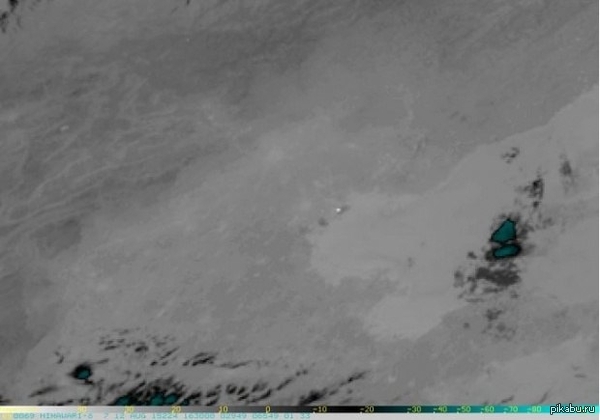 Фото взрыва в Китае снятое со спутника