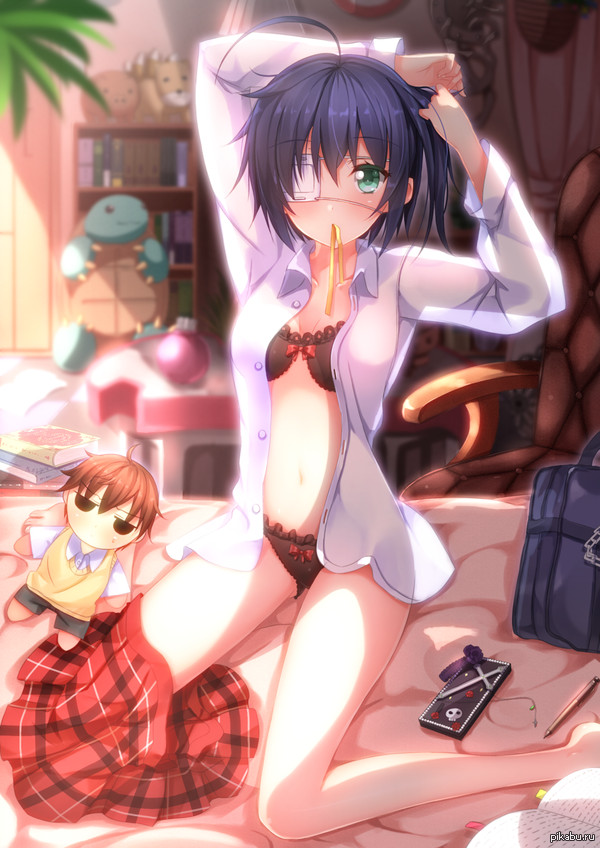 Rikka Takanashi (R16) - NSFW, Anime, Anime girls, Anime art, Chuunibyou demo koi ga Shitai!