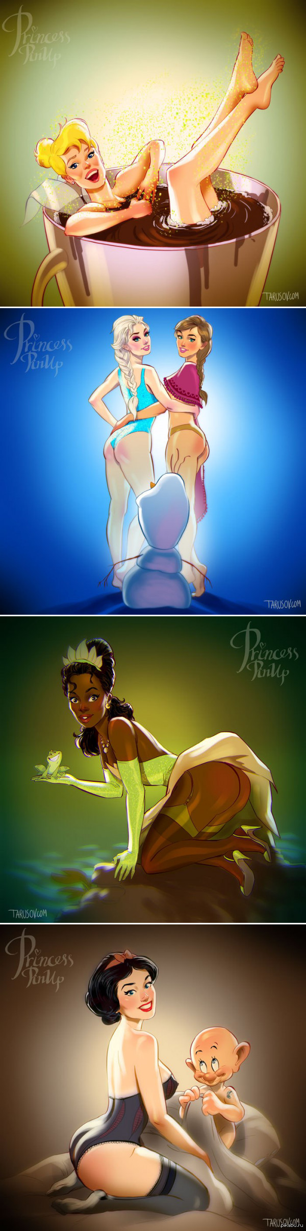 Disney princesses - NSFW, Peter Pan, Cold heart, The Princess and the Frog, Snow White and the Seven Dwarfs, Walt disney company, Longpost