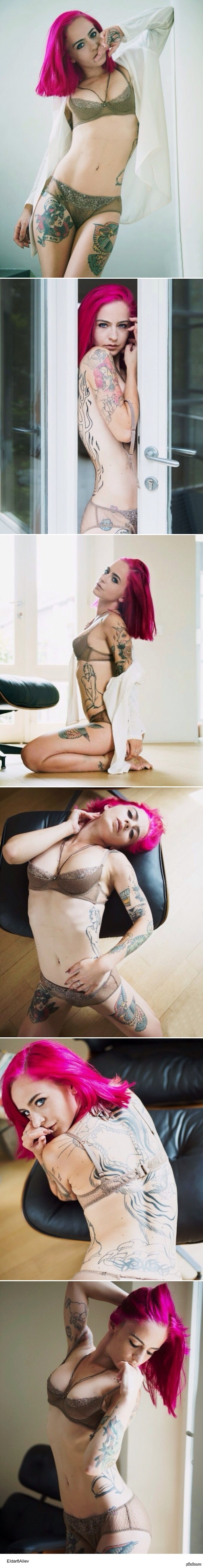 The figure, the eyes, the hairy hair... you can forgive tattoos for them? - NSFW, Girls, Photo, Erotic, Longpost