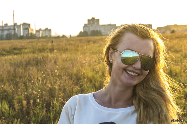 At the end of the day - My, Girls, Sunset, Photo, Field