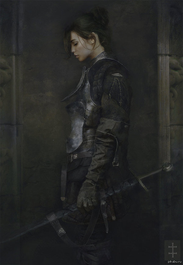 The Squire - Eve Ventrue, The Squire, Art, Digital drawing, Girls, Knight, Profile