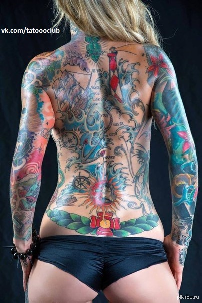 back tattoo - NSFW, Tattoo, Booty, , Girls