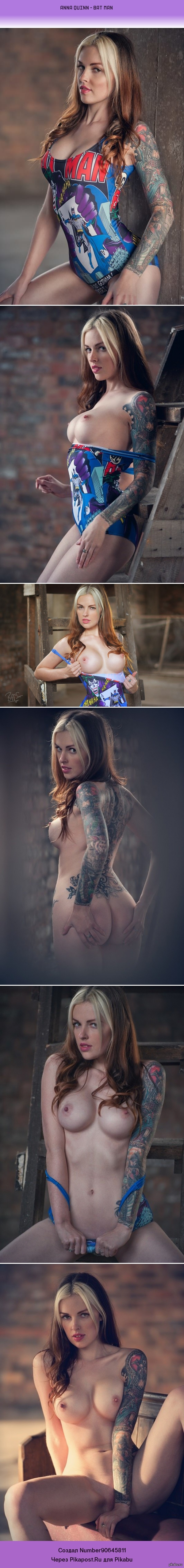 Anna Quinn - Batman - NSFW, Girls, , Nudity, Tattoo, Breast, Boobs, Longpost