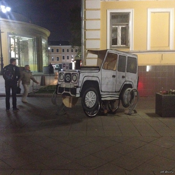 Wrong parking? - My, iPhone 4s, What's this?, Novokuznetskaya, A bike, Rudeness