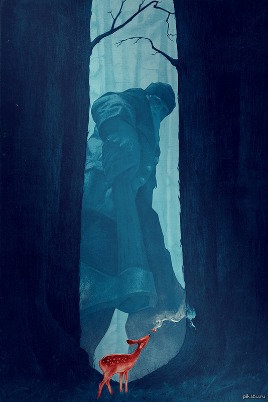 In the wood of the giant 