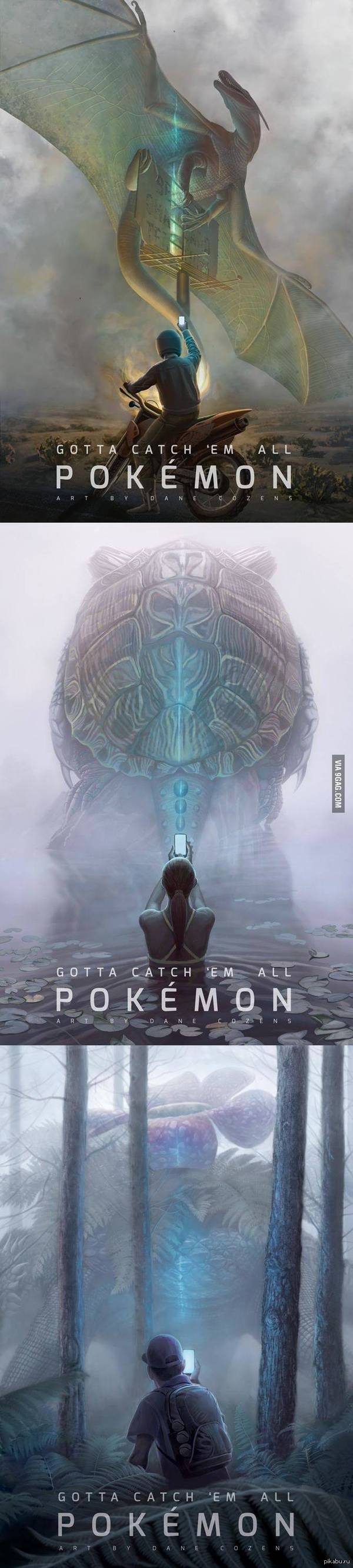 Свежие постеры к игре Pokemon GO