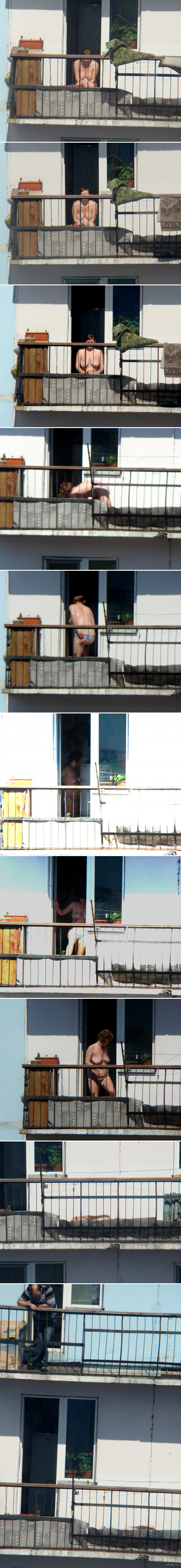 Summer has passed, the pictures remain ... - NSFW, My, Boobs, MILF, Voyeurism, Summer, View from the window, Neighbours, Longpost