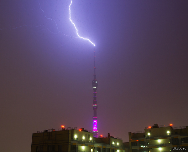 Кстати в Москве вчера ночью была гроза