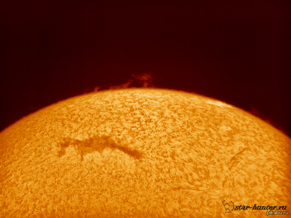 Солнце в линии водорода, 20 сентября 2015, 15:44.