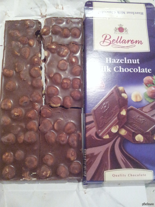 Тот момент, когда на картинке меньше орехов, чем в шоколаде