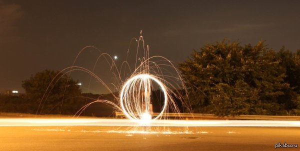 Бенгальский огонь и выдержка