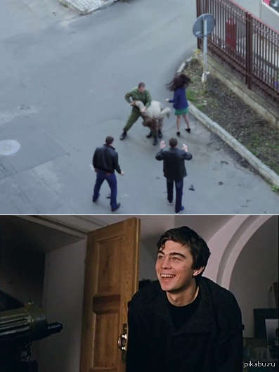 Прохожий солдат напал на актера прямо во время съемок.