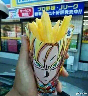 The Japanese know how to serve french fries - Japan, Fries, French fries, Potato