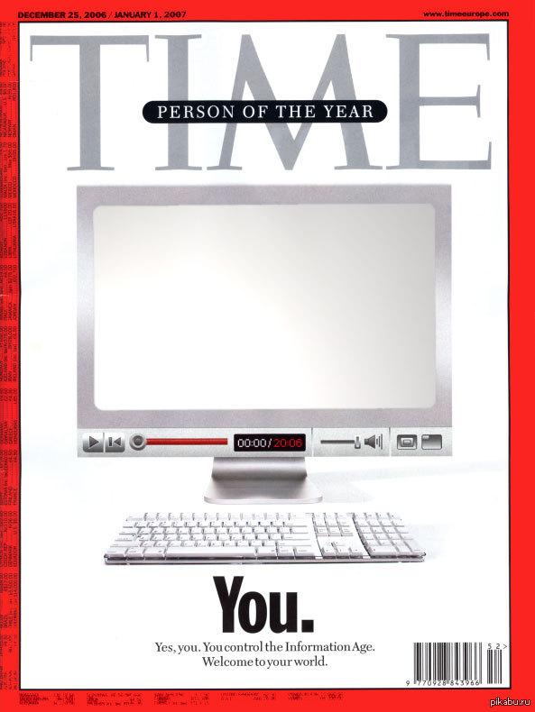 Человек года time по годам. Журнал Таймс человек года 2006. Человек года 2006 time. Обложка журнала тайм 2006. Журнал тайм 2006 человек года.