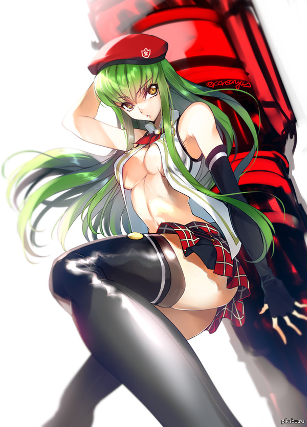 С.С. - NSFW, Аниме, Арт, Anime Art, Code Geass, Кроссовер, God Eater