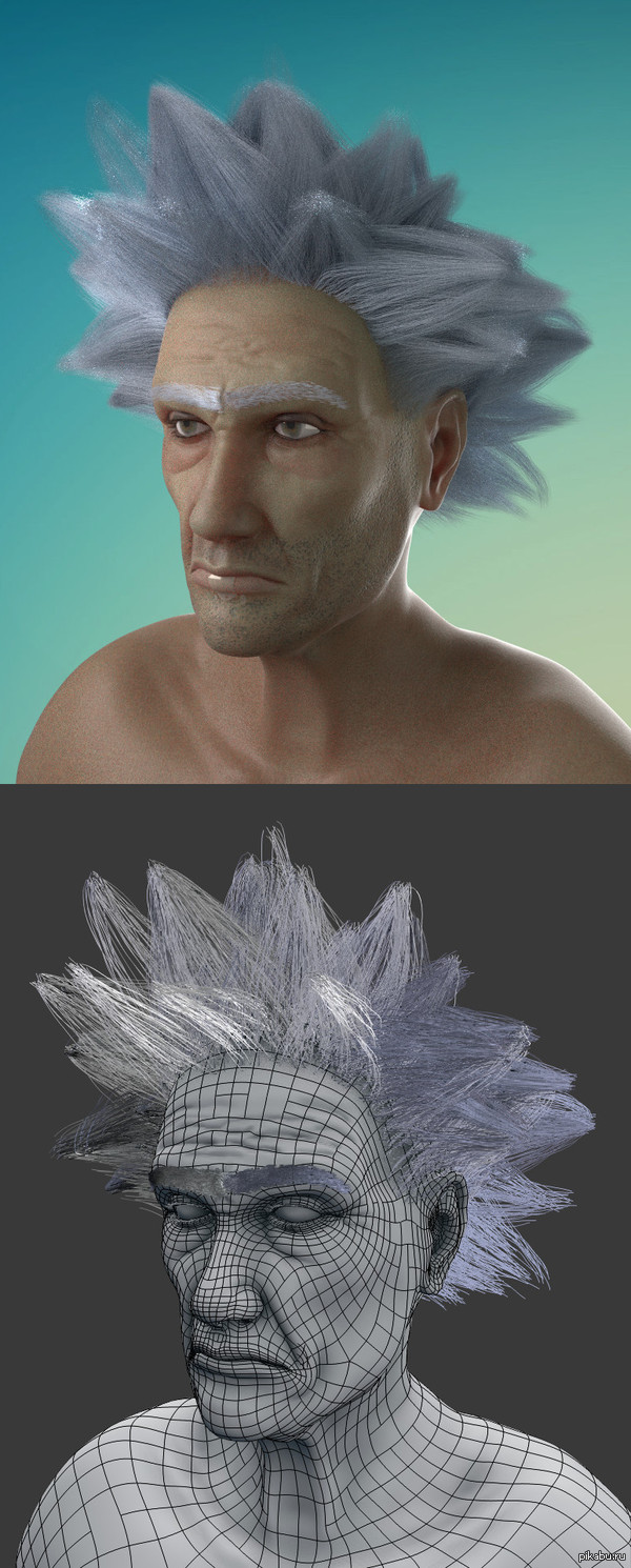 Буду выкладывать своих Риков, пока один из них не попадет в горячее)