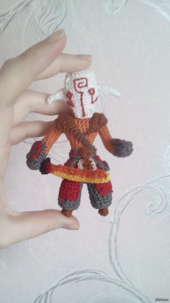 Friday juggernaut - My, Knitted toys, Dota 2, My, Author's post