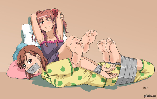 Misaka Mikoto &amp; Kuroko Shirai. ,  - ))