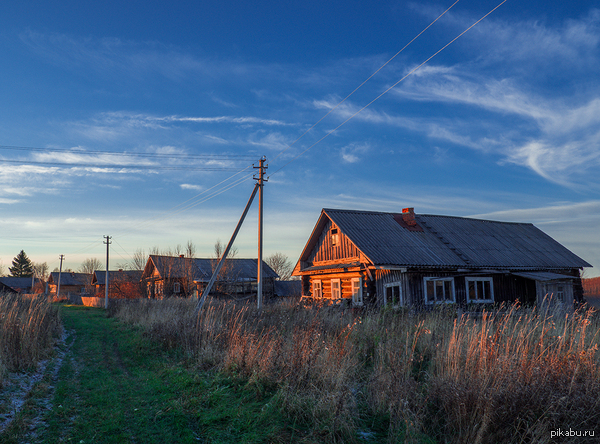 Морозный вечер.