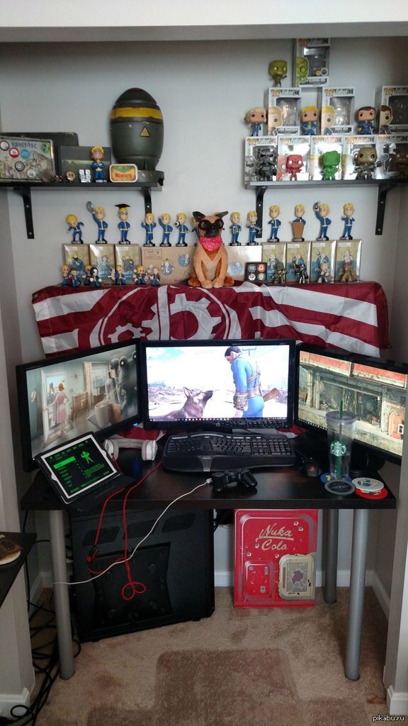 Ready for the game! - Photo, Computer, Fallout, Fallout 4, Fans