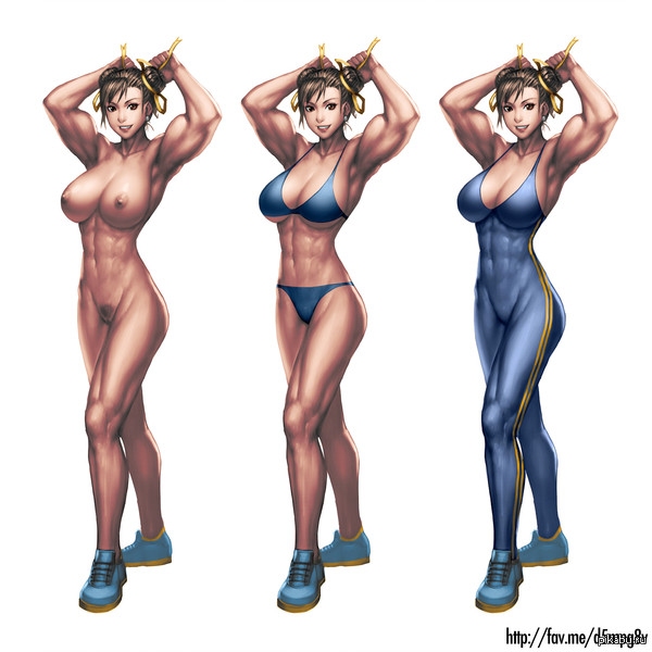 Chun-Li - NSFW, Neoartcore, Chun-Li, Street fighter, Strong girl, Anime art, Girls, Anime