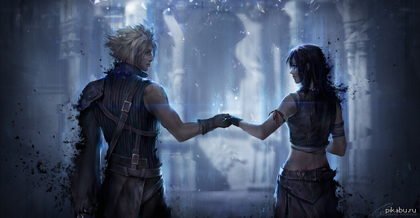 Cloud/Tifa fanart      ,    . ,       ,  ...     .