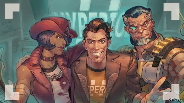 годный арт из Borderlands: The Pre-Sequel Красавчик Джек еще не одел маску