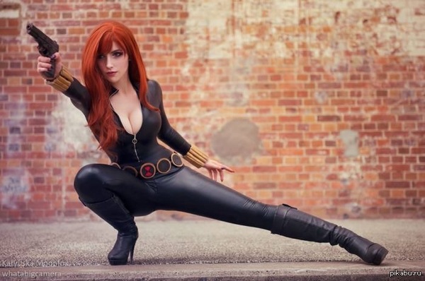 Cosplay on the Black Widow - NSFW, Cosplay, Superheroes, Redheads, beauty, Girls