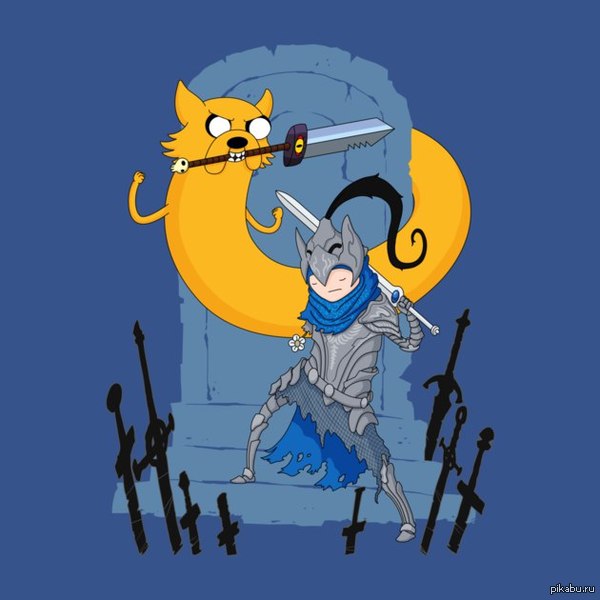     Dark sousl  Adventure time. 