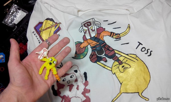 Handmade T-shirt Juggernaut &amp; Jake @Dota2 @Adventure_Time      ,  , .  -     .  .   -   .