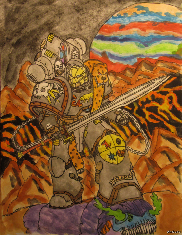 Вархаммер, младший брат и раскраска