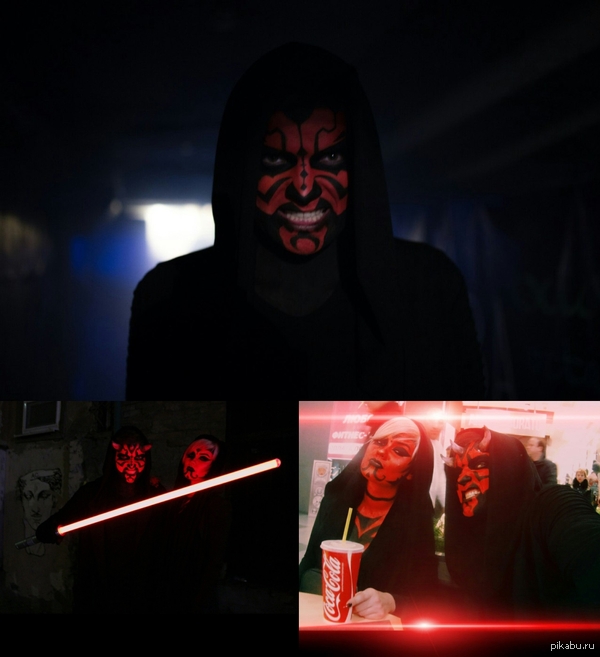 Вот такой вот Дарт Мол - Моё, Star Wars, Darth Maul, Дарт Мол, Косплей, Грим, Селфи