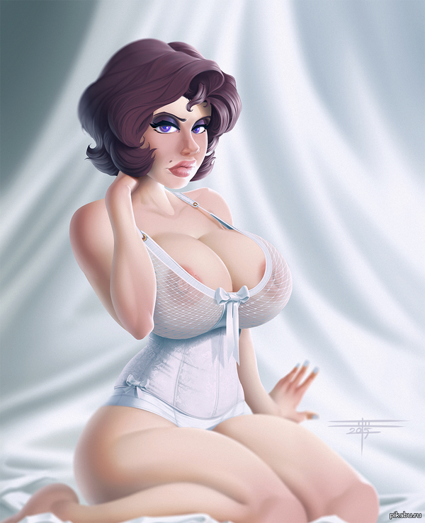 Vanessa - NSFW, Taboolicious, Girls, Hand-drawn erotica, Nightie